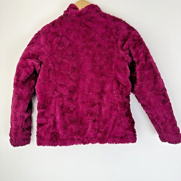 The North Face Girls Reversible Mossbud Swirl Jacket Size Medium Pink Butterfly - Picture 6 of 9